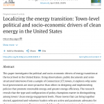 Localizing the energy transition